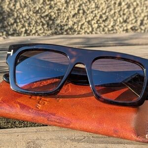 Tom Ford Brown Square Sunglasses